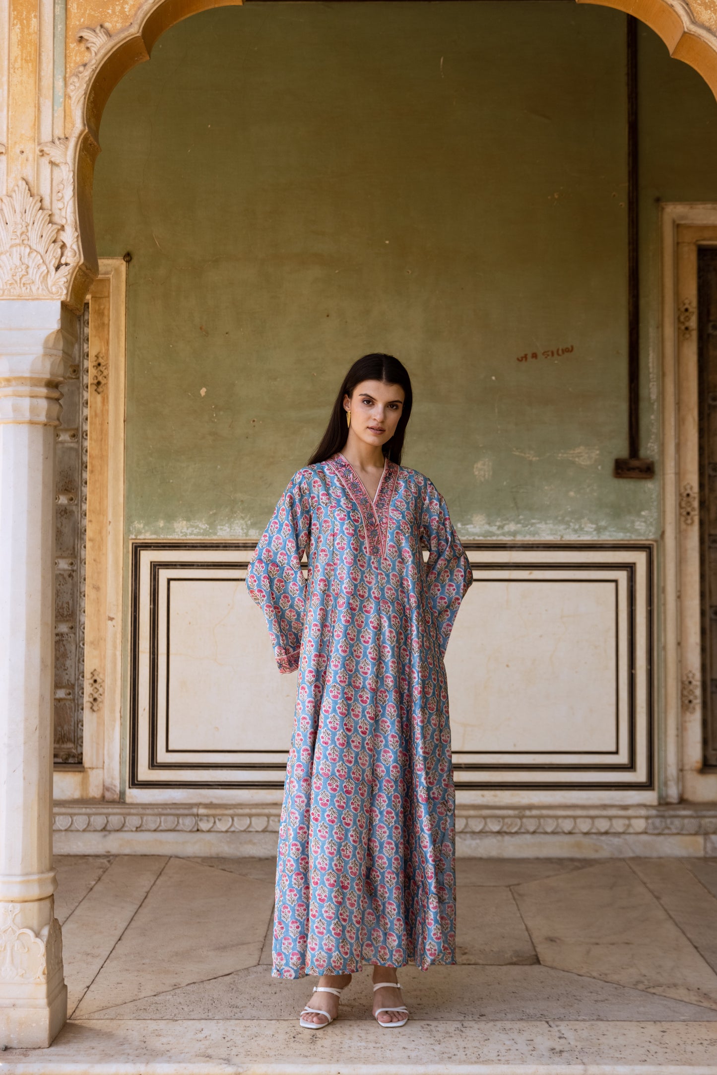 Bhoomi Chanderi Silk Dress (Fully Lined )