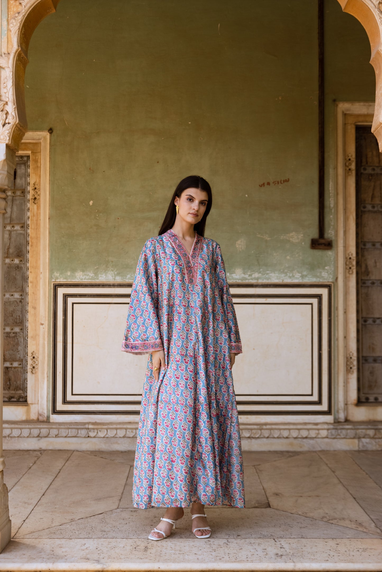 Bhoomi Chanderi Silk Dress (Fully Lined )