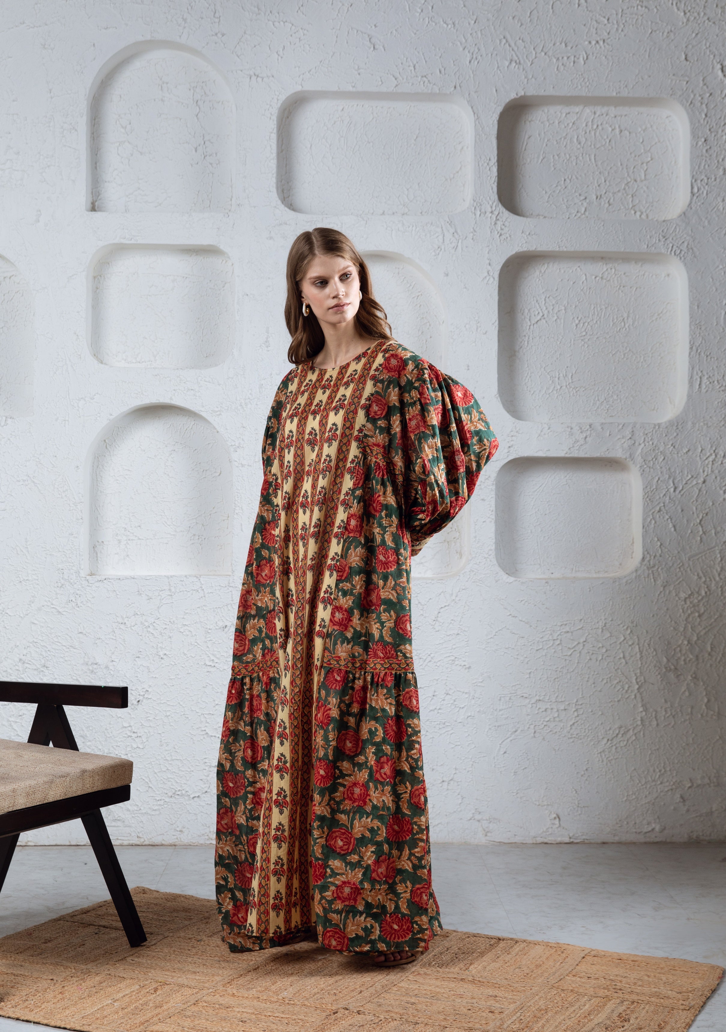 Block Printed Dresses, Kaftans, Scarfs & Throws at Hathi Store