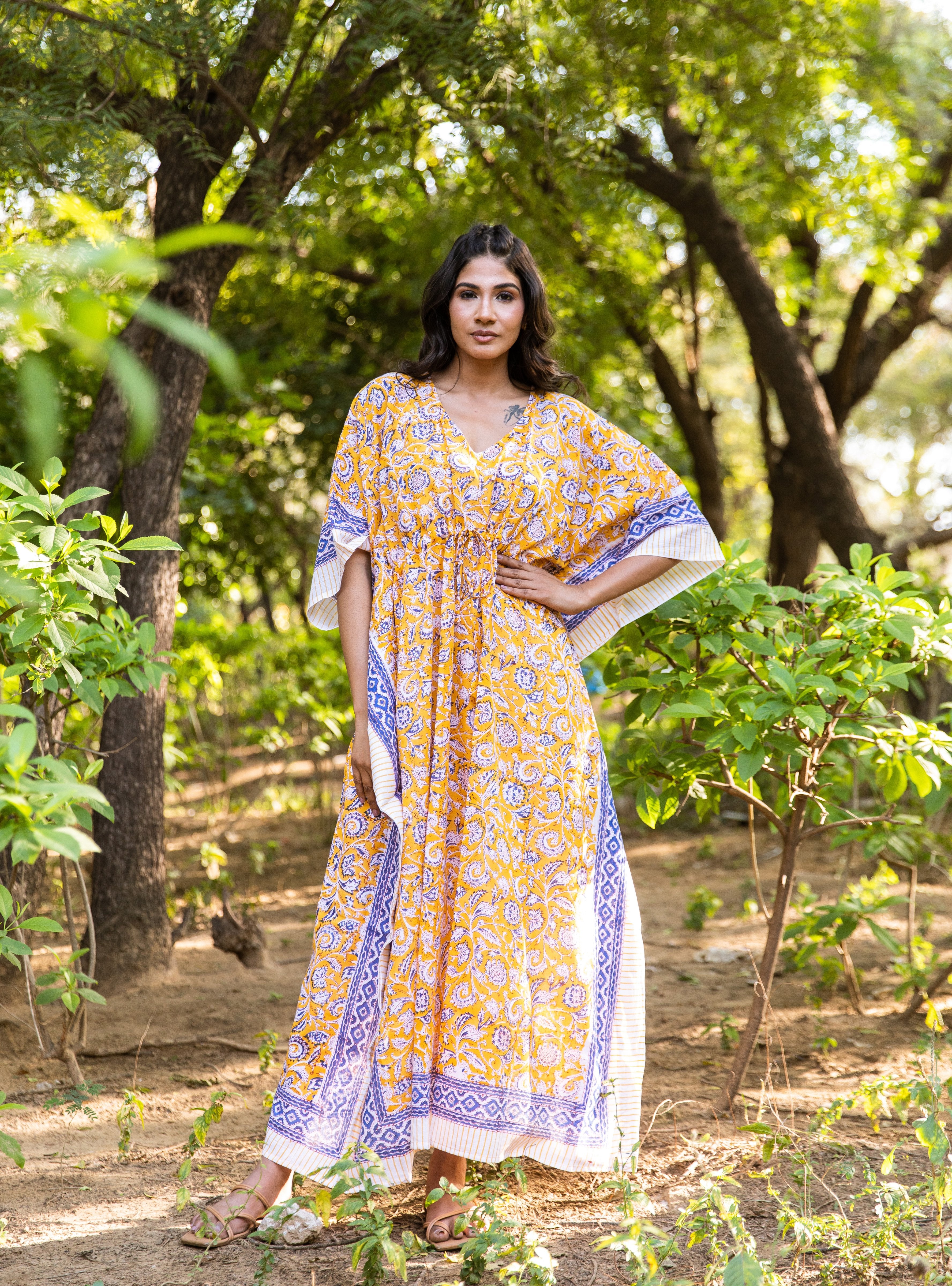 Long store cotton kaftans